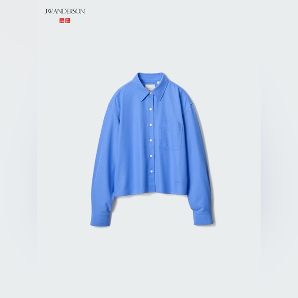 UNIQLO x JW Anderson • Oxford Blue Button-Up Top - Picture 4 of 13